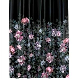 H&M gothic floral shower curtain